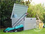Boite de rangement de jardin L 783L, 0,85x1,85x0,69m, 1,57m², GUARDI, Argent