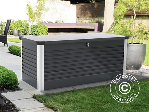 Arcón/caja de almacenaje para jardín, Protect-a-Box, Trimetals, 0,785x1,875x0,725m, Gris antracita