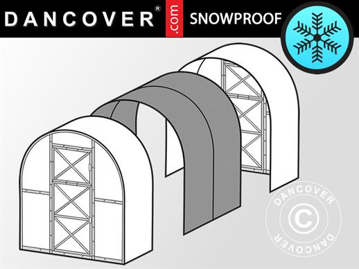 Greenhouse Polycarbonate Extension, Duo, 4 m², 2x2 m, Silver Greenhouse Polycarbonate Extension, Duo, 4 m², 2x2 m, Silver