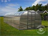 Invernadero de policarbonato TITAN Arch 320, 24m², 3x8m, Plateado Invernadero de policarbonato TITAN Arch 320, 24m², 3x8m, Plateado