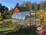 Greenhouse polycarbonate TITAN Arch 280, 12 m², 3x4 m, Silver