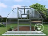 Invernadero de policarbonato TITAN Arch 280, 24m², 3x8m, Plateado Invernadero de policarbonato TITAN Arch 280, 24m², 3x8m, Plateado