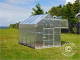 Serre polycarbonate TITAN Classic 480, 4,9m², 2,35x2,12m, Argent Serre polycarbonate TITAN Classic 480, 4,9m², 2,35x2,12m, Argent