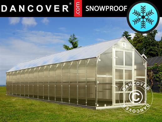 Greenhouse polycarbonate TITAN Classic 480, 19.1 m², 2.35x8.12 m, Silver Greenhouse polycarbonate TITAN Classic 480, 19.1 m², 2.35x8.12 m, Silver