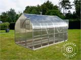 Serre en polycarbonate TITAN Dome 320, 10m², 2,5x4m, Argent Serre en polycarbonate TITAN Dome 320, 10m², 2,5x4m, Argent