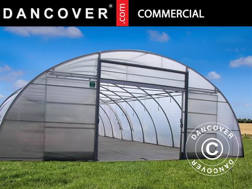 Tuinbouw tunnelkas, 8,5x15x3,3m, Transparant Tuinbouw tunnelkas, 8,5x15x3,3m, Transparant