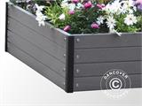 Raised Garden Bed, WPC, 1.1x1.1x0.24 m, Anthracite