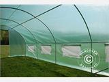 Polytunnel Kasvuhoone 4x6,6x2m, 26,4m², Roheline