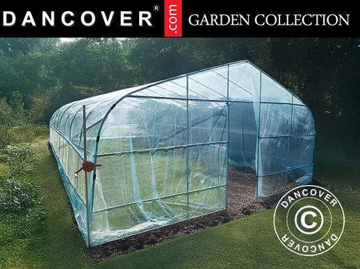Polytunnel Greenhouse, 6x10x2.5 m, 100-micron PO Film, Transparent Polytunnel Greenhouse, 6x10x2.5 m, 100-micron PO Film, Transparent