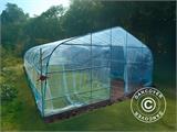 Polytunnel Greenhouse, 6x10x2.5 m, 100-micron PO Film, Transparent Polytunnel Greenhouse, 6x10x2.5 m, 100-micron PO Film, Transparent