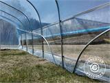Polytunnel Greenhouse, 6x10x2.5 m, 100-micron PO Film, Transparent Polytunnel Greenhouse, 6x10x2.5 m, 100-micron PO Film, Transparent