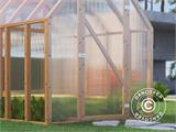 Wooden greenhouse Aigle, 2.1x2.05x2.59 m, 4.3 m², Natural