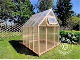 Serre en bois Aigle, 2,1x2,05x2,59m, 4,3m², Naturel RESTE SEULEMENT 3 PC Serre en bois Aigle, 2,1x2,05x2,59m, 4,3m², Naturel RESTE SEULEMENT 3 PC