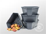 Potato tower, PAUL POTATO, Set w/4 Levels, Anthracite Potato tower, PAUL POTATO, Set w/4 Levels, Anthracite