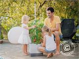 Jardinière, TOM TOMATO, avec piquet et réservoir d’eau, Gris clair Jardinière, TOM TOMATO, avec piquet et réservoir d’eau, Gris clair