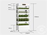 Armario de cultivo hidropónico con LED, 0,77x0,4x1,7m, Blanco Armario de cultivo hidropónico con LED, 0,77x0,4x1,7m, Blanco