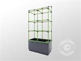 Jardinera CityJungle incluye cubierta de invierno, caja de riego automático, 62x33x128cm, Antracita