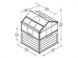 Mini serre PLANT INN, Palram/Canopia, 1,18x1,18x1,48m, Clair