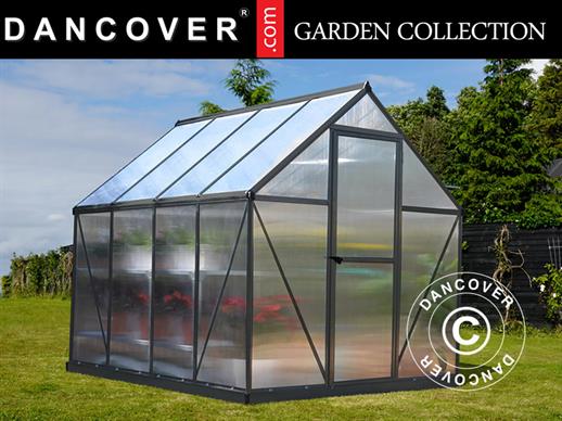 Greenhouse polycarbonate 4.6 m², Palram/Canopia, 1.85x2.47x2.08 m, Grey Greenhouse polycarbonate 4.6 m², Palram/Canopia, 1.85x2.47x2.08 m, Grey