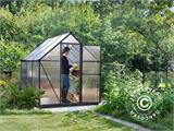 Greenhouse polycarbonate 4.6 m², Palram/Canopia, 1.85x2.47x2.08 m, Grey Greenhouse polycarbonate 4.6 m², Palram/Canopia, 1.85x2.47x2.08 m, Grey