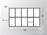 Greenhouse polycarbonate 5.7 m², Palram/Canopia, 1.85x3.06x2.08 m, Green Greenhouse polycarbonate 5.7 m², Palram/Canopia, 1.85x3.06x2.08 m, Green