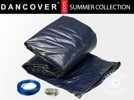 Pool cover Winter Ø350 cm, Dark blue