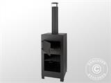Forno per pizza a legna, 38,9x38,9x140,5cm, Nero