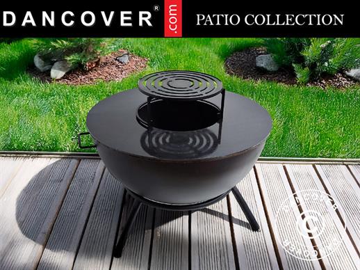 Fire Bowl Half Sphere, Ø60x40/65 cm, Black