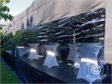 Pop up gazebo FleXtents PRO 4x4 m Black, incl. 4 sidewalls