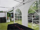 Carpa plegable FleXtents Steel 4x8m Blanco, Incl. 4 lados