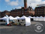 Pop up gazebo FleXtents PRO "Arched" 3x6 m White, incl. 6 sidewalls