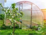 Greenhouse polycarbonate TITAN Arch 320, 18 m², 3x6 m, Silver