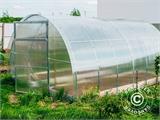 Greenhouse polycarbonate TITAN Arch 320, 18 m², 3x6 m, Silver