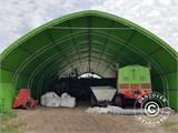 Storage shelter/arched tent 15x15x7.42 m, PVC, White/Grey