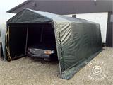 Tente Abri Garage Basic, 3,3x4,8x2,4m PE, Gris