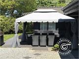 Gazebo de jardim Osiris 4x4m, Bege Escuro