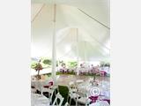 Tente de réception Exclusive 5x12m PVC, Gris/Blanc