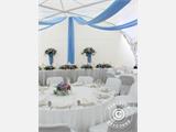 Tenda para festas, SEMI PRO Plus CombiTents® 5x10m, 3-em-1, Branco
