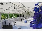 Tente de réception, Exclusive CombiTents® 6x10m, 3-en-1, Blanc