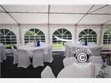 Carpa para fiestas Exclusive 6x12m de PVC, Rojo/Blanco