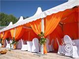 Tenda para festas, Exclusive CombiTents® 6x12m, 4-em-1, Cinza/Branco
