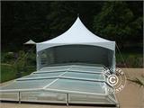 Tenda para Festas Pagoda PartyZone 6x6m, PVC, Branca