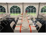Tente de réception Exclusive 6x12m PVC, "Arched", Blanc