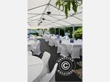 Partyzelt Original 5x8m PVC, Grau/Weiß Partyzelt Original 5x8m PVC, Grau/Weiß