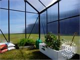 Greenhouse Polycarbonate 3.64m², 1.9x1.92x2.01 m w/base, Green