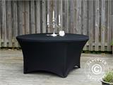 Stretch table cover Ø152x74 cm, Black