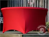 Stretch bord dekke Ø152x74cm, Rød