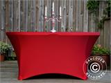 Stretch table cover Ø152x74 cm, Red ONLY 1 PCS. LEFT