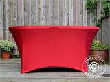 Cubierta flexible para mesa, Ø152x74cm, Rojo