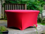 Stretch table cover Ø152x74 cm, Red ONLY 1 PCS. LEFT